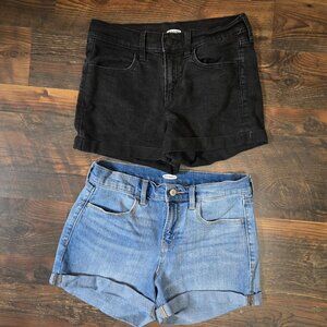 2 Pairs Old Navy Jean Shorts Size 4